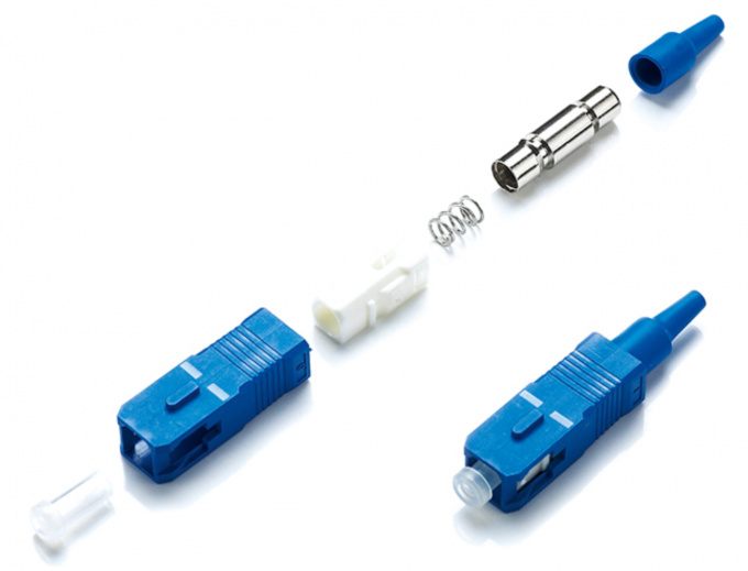 Plastic Optical SC UPC Fiber Connector 0.2dB low insertion loss with