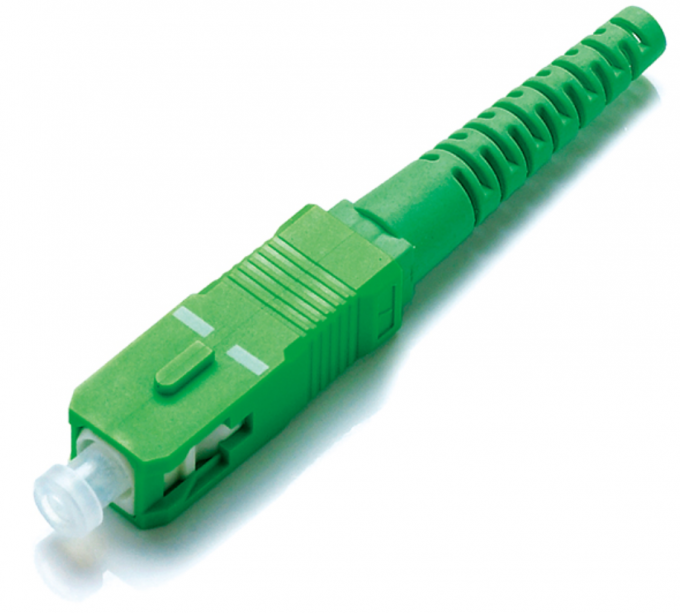 SM SC / APC Simplex Fiber Optic Connectors 0.2dB Low Insertion Loss