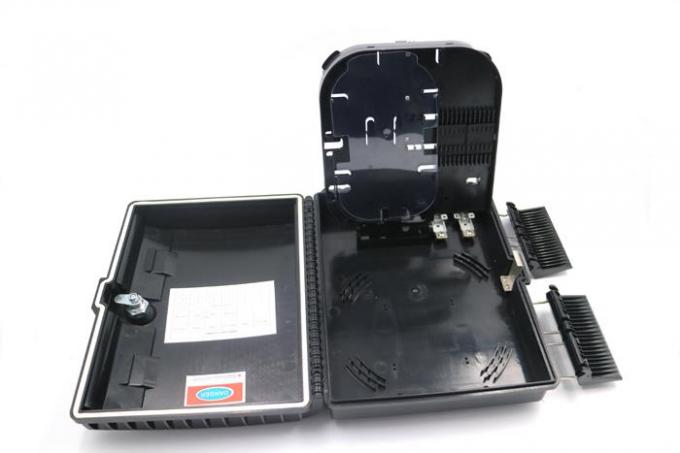 16 Cores Ftth Termination Box / Fibre Optic Termination Box 16 Cable Ports