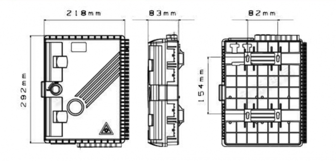 KCO-ODP-16B Fiber Optic Terminal Box Distribution Junction Box Drop Resistance