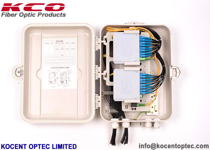 Kco Smc 32g Fiber Optic Terminal Box Outdoor Ip65 1 16 2 16 Splitter Type Smc Abs