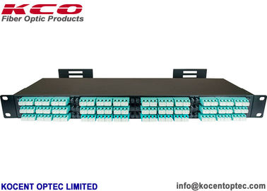 MPO MTP Fiber Optic Patch Panel , 144 Fiber 12 Core Optical Fiber Patch Cord
