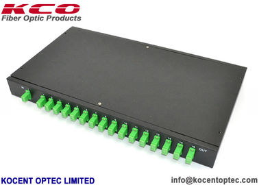 1*16 SC/APC Patch Panel Fiber Optic Splitter 19'' Rack Mount 1x16 PLC Splitter ODF
