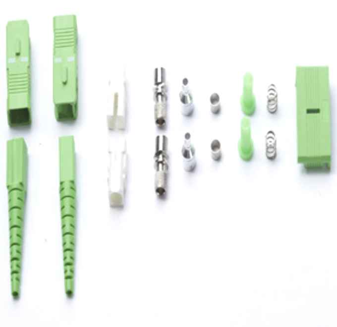 Duplex SC Connector 0.15dB Insertion Loss Optical Fibre Cable Connectors