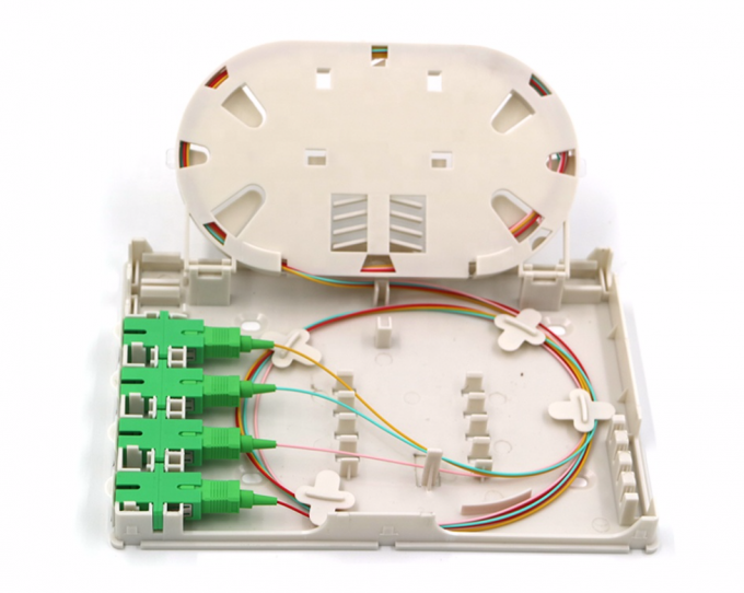 4 Port Indoor Optical Termination Box 4 Core Fiber Optic Faceplate KCO