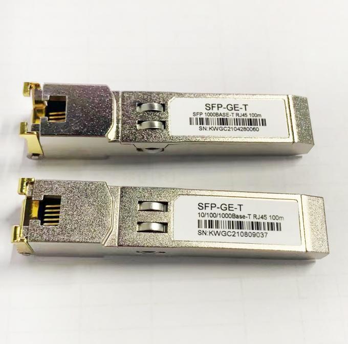 SFP-GE-T 100m SFP Fiber Optic Transceiver Module RJ45 1GE Copper 1.25G
