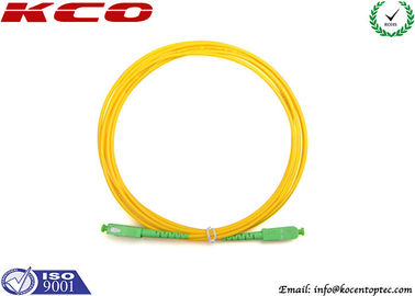 Telecom Grade SC/APC - SC/APC Fiber Optic Patch Cord 3.0mm Single Mode Simplex LSZH