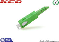Telecom Grade SC/APC - SC/APC Fiber Optic Patch Cord 3.0mm Single Mode Simplex LSZH