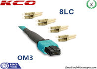 Single Mode MPO MTP Patch Cord 8 Cores LC 10G OM3 Patch Cord