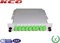 Planar Lightwave Circuit PLC Optical Splitter FC APC Adapter , Single Mode Fiber Splitter 1x8