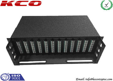 288fibers Light Weight High Density MPO MTP Optical Patch Panel With 3U 19 Inch Rack Mount