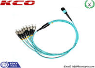 FTTA OM3 3.0mm Fiber Optic MPO MTP Patch Cord To 8 FC UPC , MPO Trunk Cable