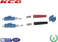 Dual LC Connector Fiber Optic Pull Proof , Plastic Optical Fiber Connectors