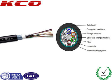 GYTS Armored Outdoor Optical Fiber Cable Multimode Steel Wire Strength Member