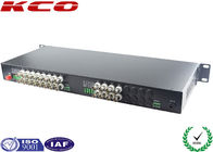 1U Rack Mounted Fiber Optic Media Converter / Fiber Optic Video Converter