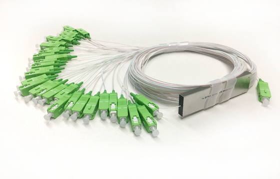PLC 1x32 1:32 1*32 PLC Optical Splitter Mini Steel Tube SC Connector 0.9mm LSZH