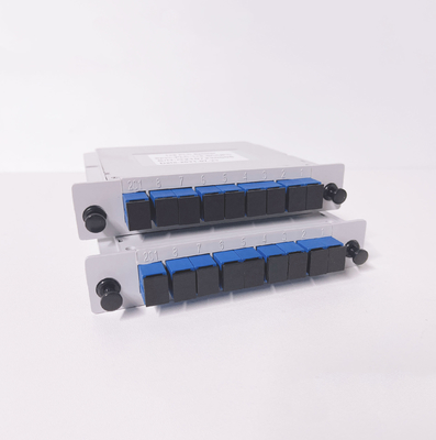 Single Mode SM G657A 1x8 1:8 Fiber Optical Splitter SC UPC LGX PLC Splitter