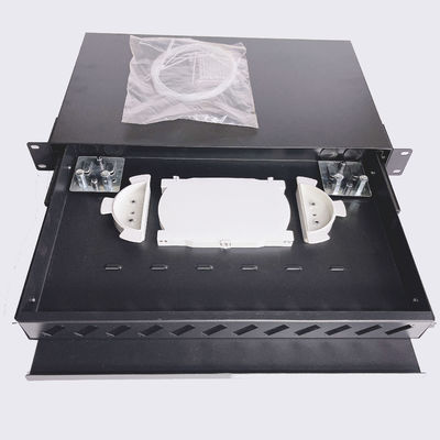 1U 12 Ports 19 Inch SC Duplex Fiber Optic Patch Panel with Customized Logo and OEM ODM Service in Cold-Roll Steel