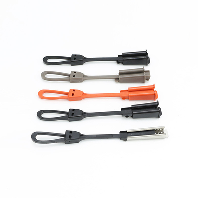 Fiber Optical Cable Suspension Clamp / FTTH Drop Wire Fiber Optic Cable Tension Plastic Clamp