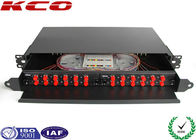 Drawer Fiber Optic Terminal Box Rack Mountable Patch Panel With FC adapter