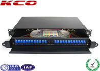 Full Loaded 24 SC Ports Slide Type Fiber Optic Rack Mount Terminal Box KCO-Drawer 04-SC-24