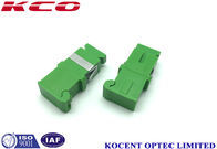 SC APC and UPC Shutter Fiber Optic Adapter For FTTH GEPON Telecom Grade 60dB RL
