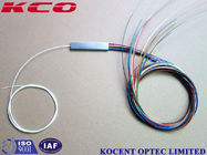 Mini Tube Blockless Type Fiber Optic PLC Splitter 1x16 2x16 0.9mm Pigtail diameter