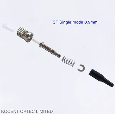 Single Mode ST Fiber Optic Connector For ST Pigtail ST Patch Cord