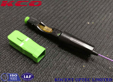 SC/APC Fiber Optic Fast Connector for 0.9mm Cable with Low Insertion Loss 0.2dB and High Return Loss 50dB