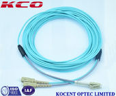 OM3 LC LC Duplex Fiber Optic Patch Cord / Armoured Fibre Optic Cable