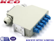 KCO-DINRAIL-SC-SM-06 Fiber Optic Terminal Box Single Mode SC 6 Ports FTTH GPON