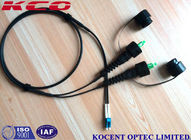 Black SC/APC Single Mode Single Fiber Optical Patch Cable 7.0mm LSZH PE PVC