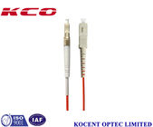 PVC LSZH 1.0m Fiber Optic Patch Cord MM  DX LC/UPC-SC/UPC 3.0mm