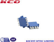 Blue Plastic Fiber Optic Cable Adapter LC / UPC Without Dust Cap