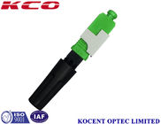 Green FTTH Solution Product Fiber Optic Fast Connector SC /APC 55mm 60mm