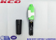 Green FTTH Solution Product Fiber Optic Fast Connector SC /APC 55mm 60mm