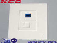 SC / UPC Simplex Fiber Optic Terminal Box CAT6 Ethernet Fiber Optic Faceplate 86mm​