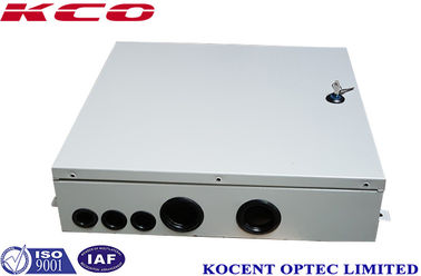 Indoor FTTH FTTB Fiber Optic Terminal Box 4 Cable Ports Steel Tape Material KCO-ODB-48A