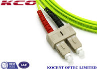SC OM5 100G Duplex Simplex Fiber Optic Patch Cord PVC/LSZH Cover Long Lifespan