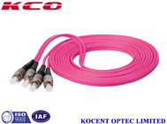 FC / UPC - FC / UPC Fiber Optic Patch Cables 50 / 125 Violet For Fast Ethernet 10G