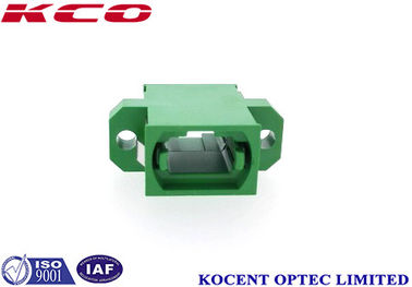 Single Mode MPO MTP APC Fiber Optical Adaptor Green Color 1260 ~ 1650nm Wave Length