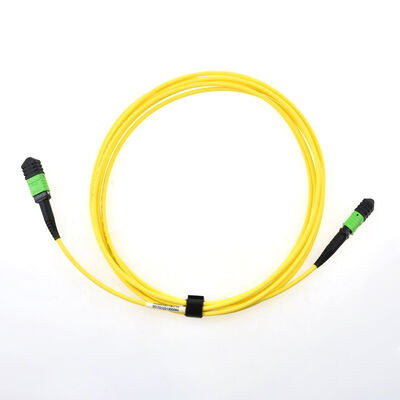 8F Single Mode SMF G657A1 3.0mm MPO MTP Female Optical Fiber Trunk Cable 3m 5m 10m Type A