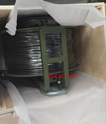 4 Cores YZC04P Water-proof IP67 Tactical Fiber Optical Male Connector Patch Cord 5.0mm TPU