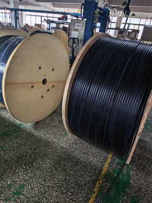 SMF 9/125 G652D 6-288 Fibers Non-metallic Light Armored Outdoor GYFTA Duct Fiber Optic Cable