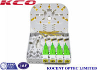 4 Port Wall Mount Fiber Termination Box 4 Core SC/APC Auto Shutter Adapter Pigtail