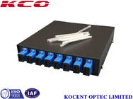 IP55 Fiber Optical Wall Mount Termination Box 8 Port FC ST SC LC E2000 Indoor Metallic Black