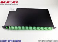 SC/APC Fiber Optic Splitter Rack Mount Patch Panel 1U Aluminium Alloy 1x64