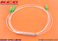 Durable Mini Tube Fiber Optic Cable Splitter 1x2 PLC 0.9mm 1.0m LSZH SC/APC LC/APC