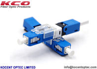 Telecom 3D Pass Fiber Optic Quick Connector , Field Quick Assembly Connector ESC250D