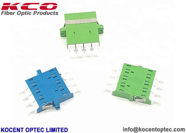 LC APC Quad Fiber Optic Adapter / LC Optical Fiber Coupler